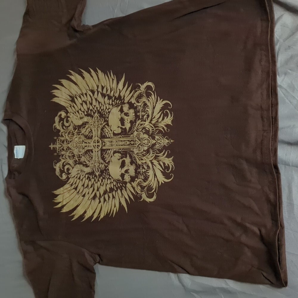 Port Company Skull Cross Mens Shirt Large